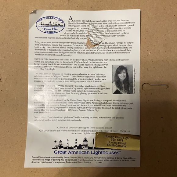 Hunting Island Lighthouse Wall Decor Rope Border The Collectors Series - Picture 3 of 3